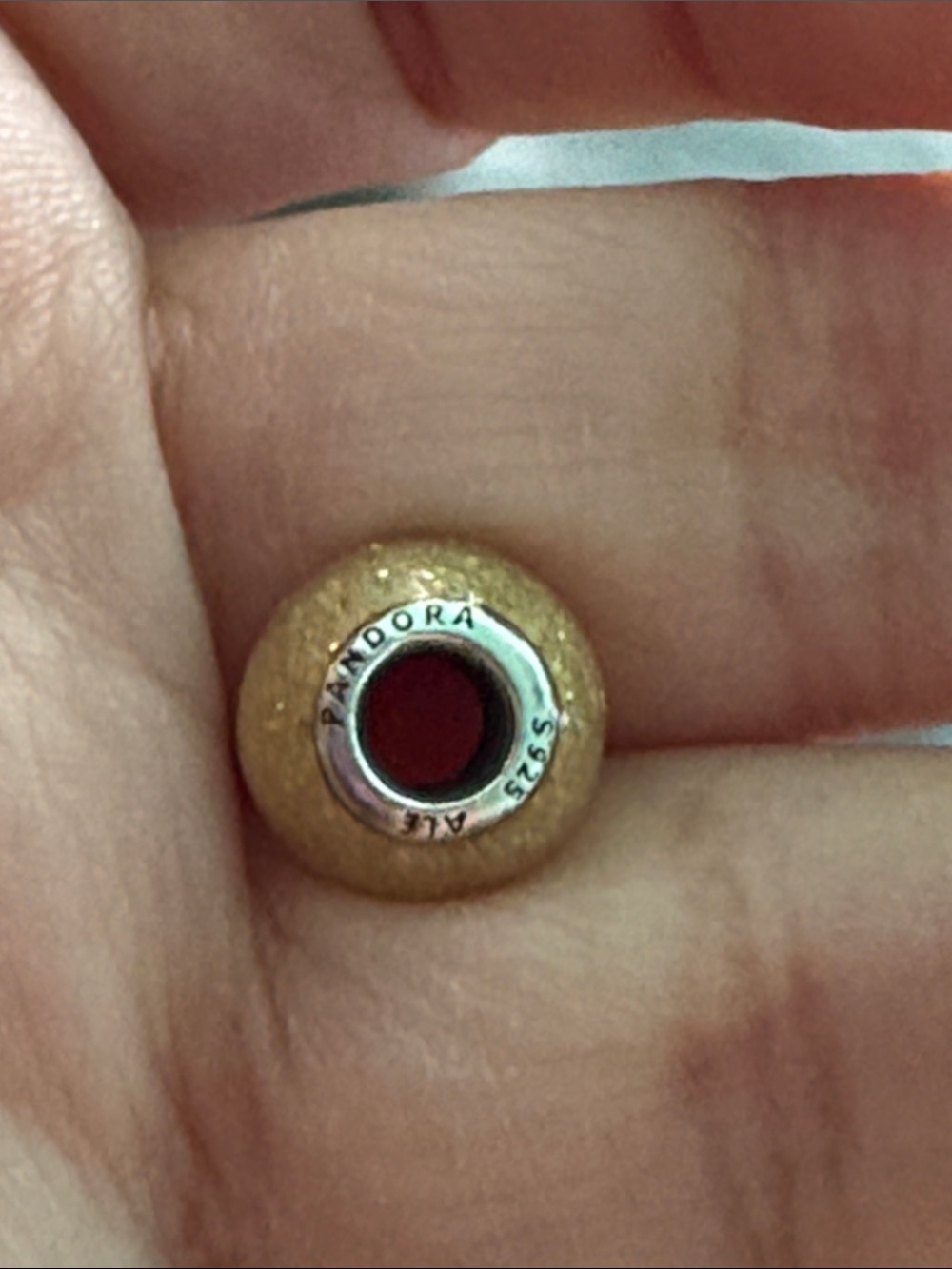 Pandora Gold Iridescent Glass Bead Charm - Picture 3 of 5